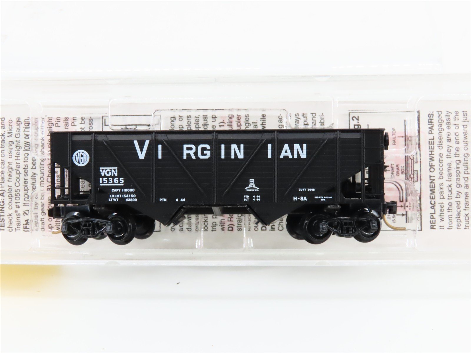N Scale Micro-Trains 57110 VGN Virginian 33' Hopper 15365 RTR