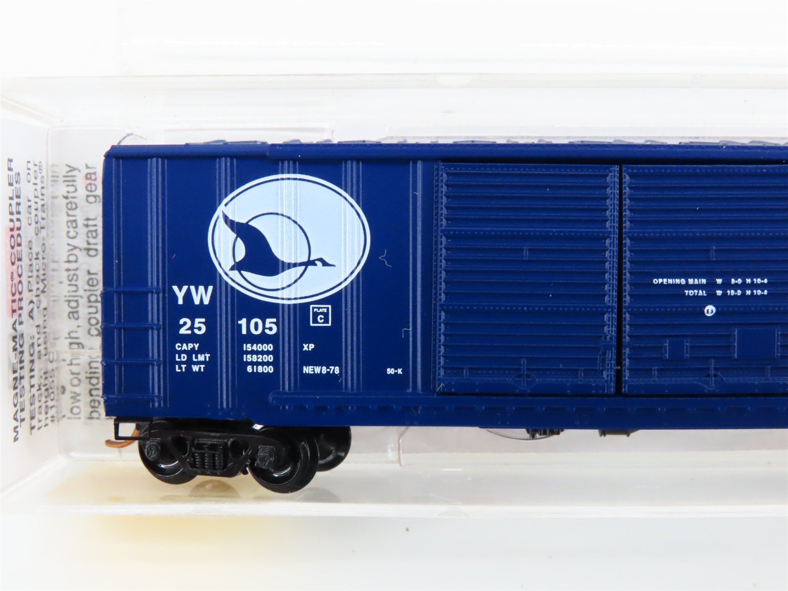 N Scale Micro-Trains 30020 YW Yreka Western 50' Box Car 25105 RTR