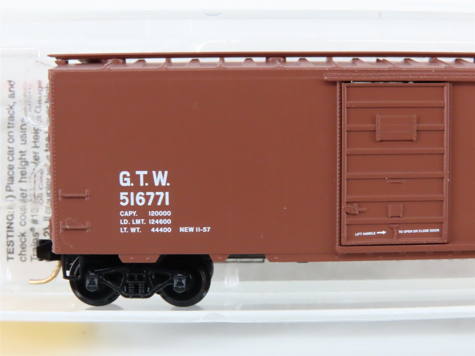 N Scale Micro-Trains 20010 GTW Grand Trunk Western 40' Box Car 516771 RTR