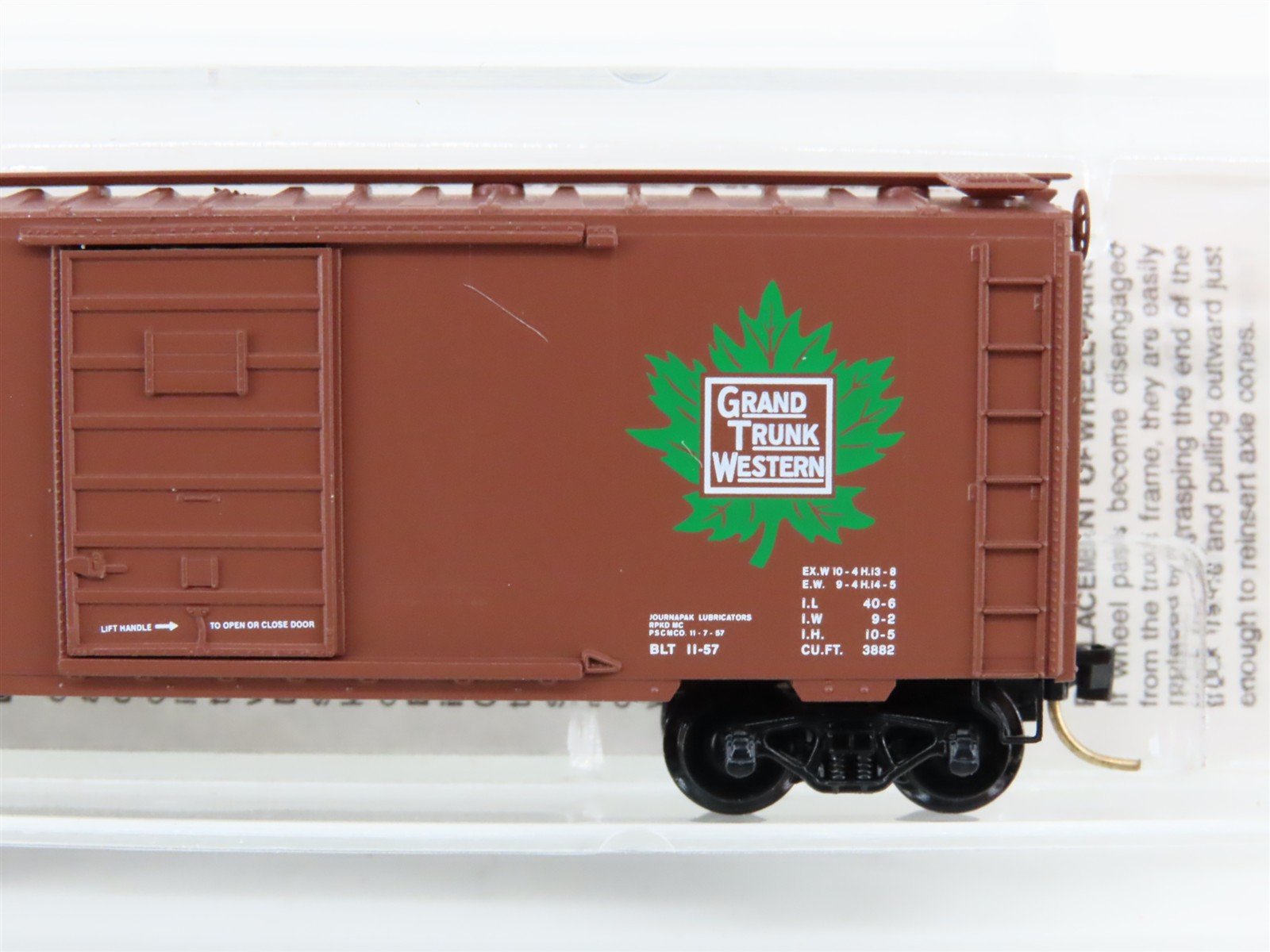N Scale Micro-Trains 20010 GTW Grand Trunk Western 40' Box Car 516771 RTR