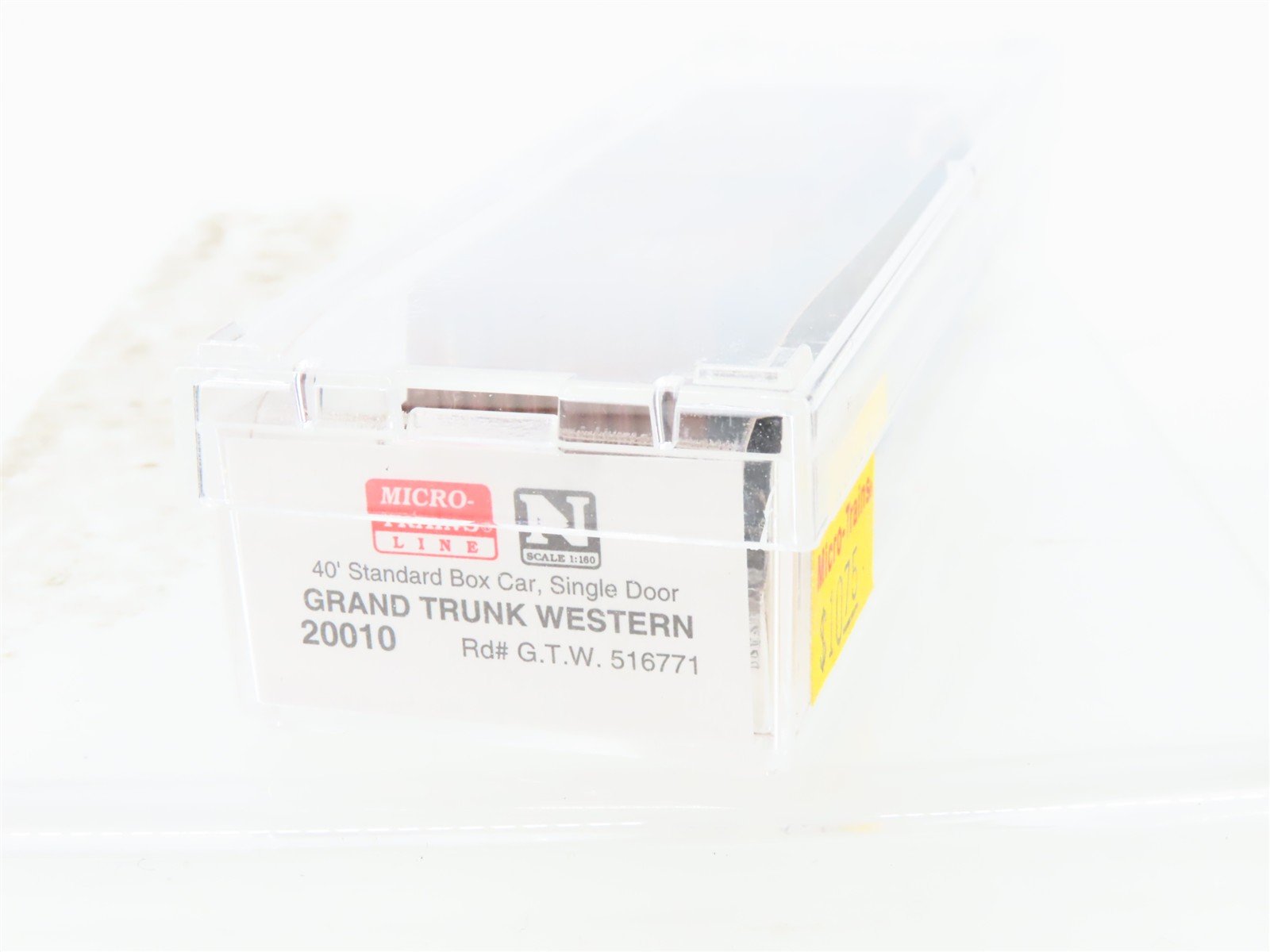 N Scale Micro-Trains 20010 GTW Grand Trunk Western 40' Box Car 516771 RTR