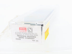 N Scale Micro-Trains 39200 MWWC Menasha Wooden Ware Company 40' Box Car 245 RTR
