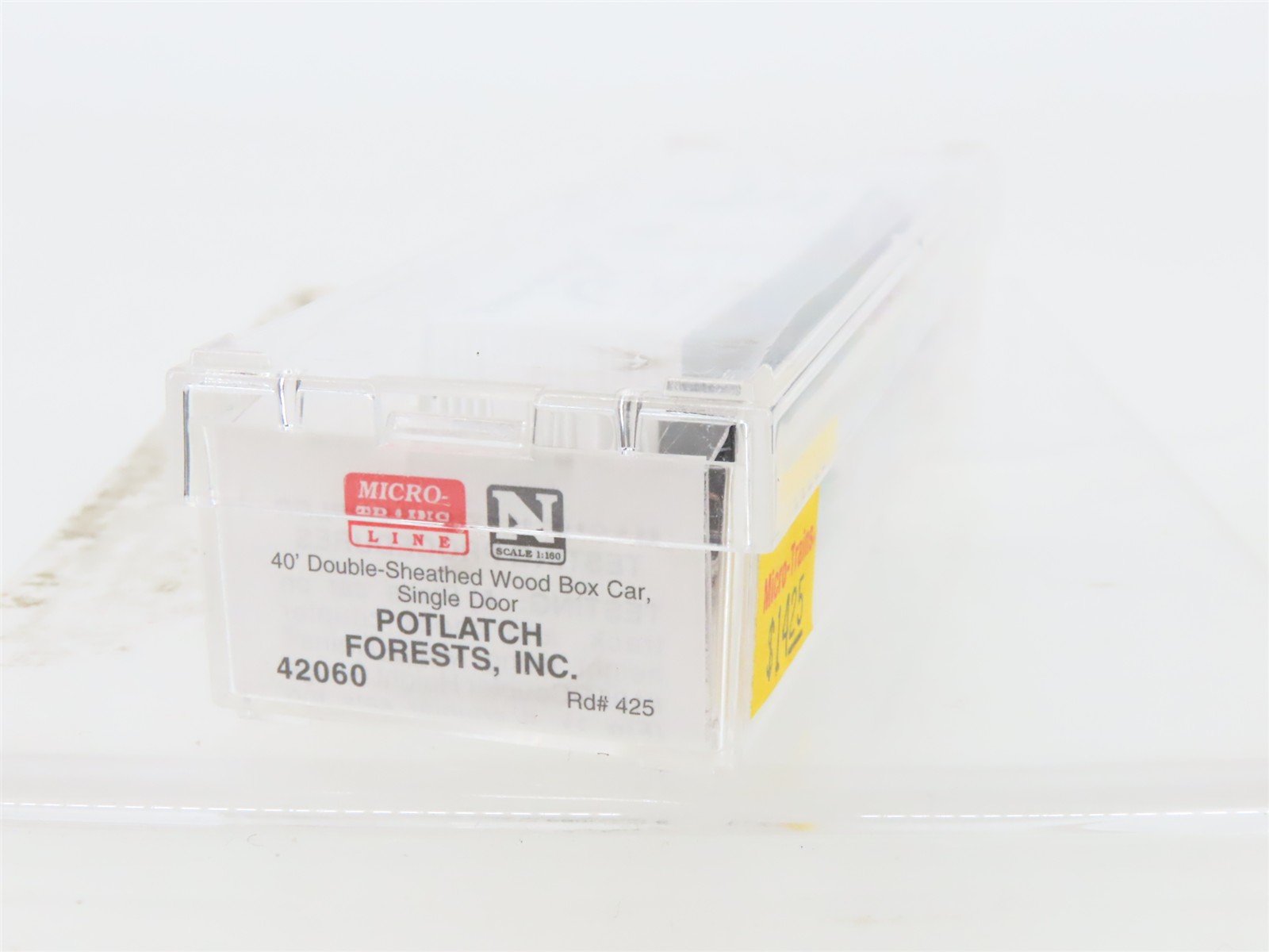 N Scale Micro-Trains 42060 Potlatch Forests, Inc. 40' Box Car 425 RTR