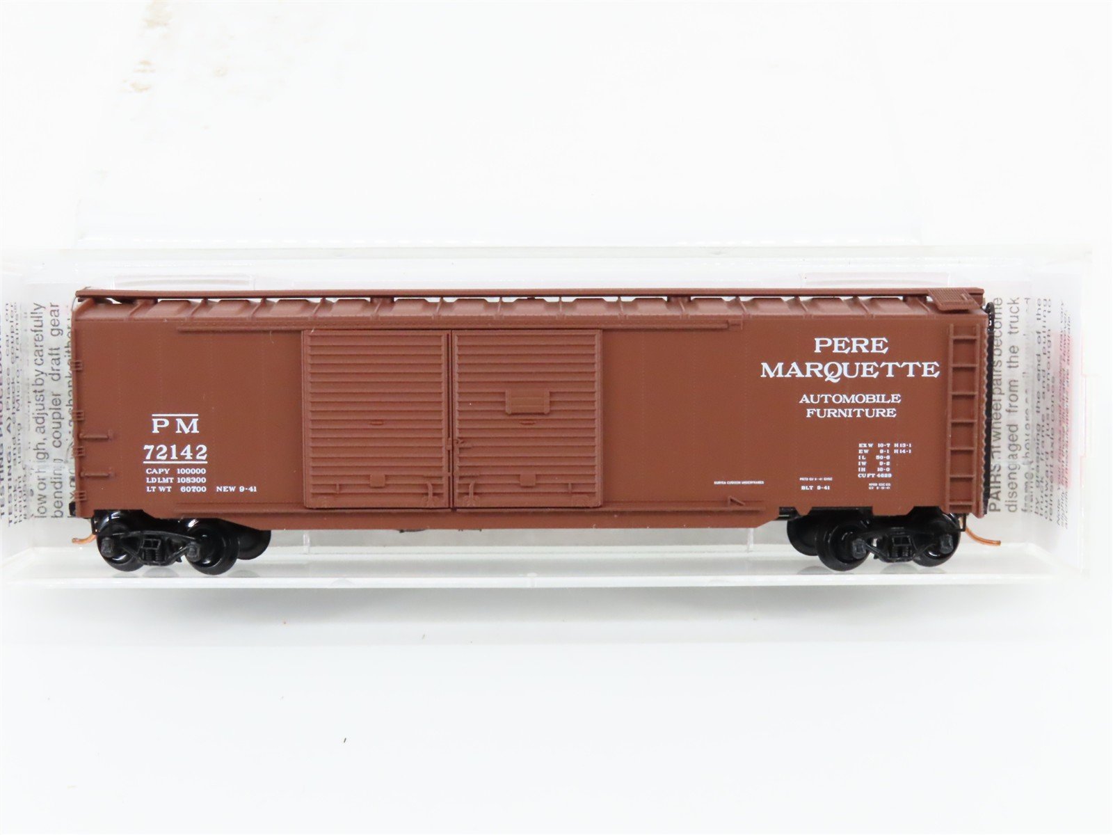 N Scale Micro-Trains 78100 PM Pere Marquette 50' Box Car 72142 RTR