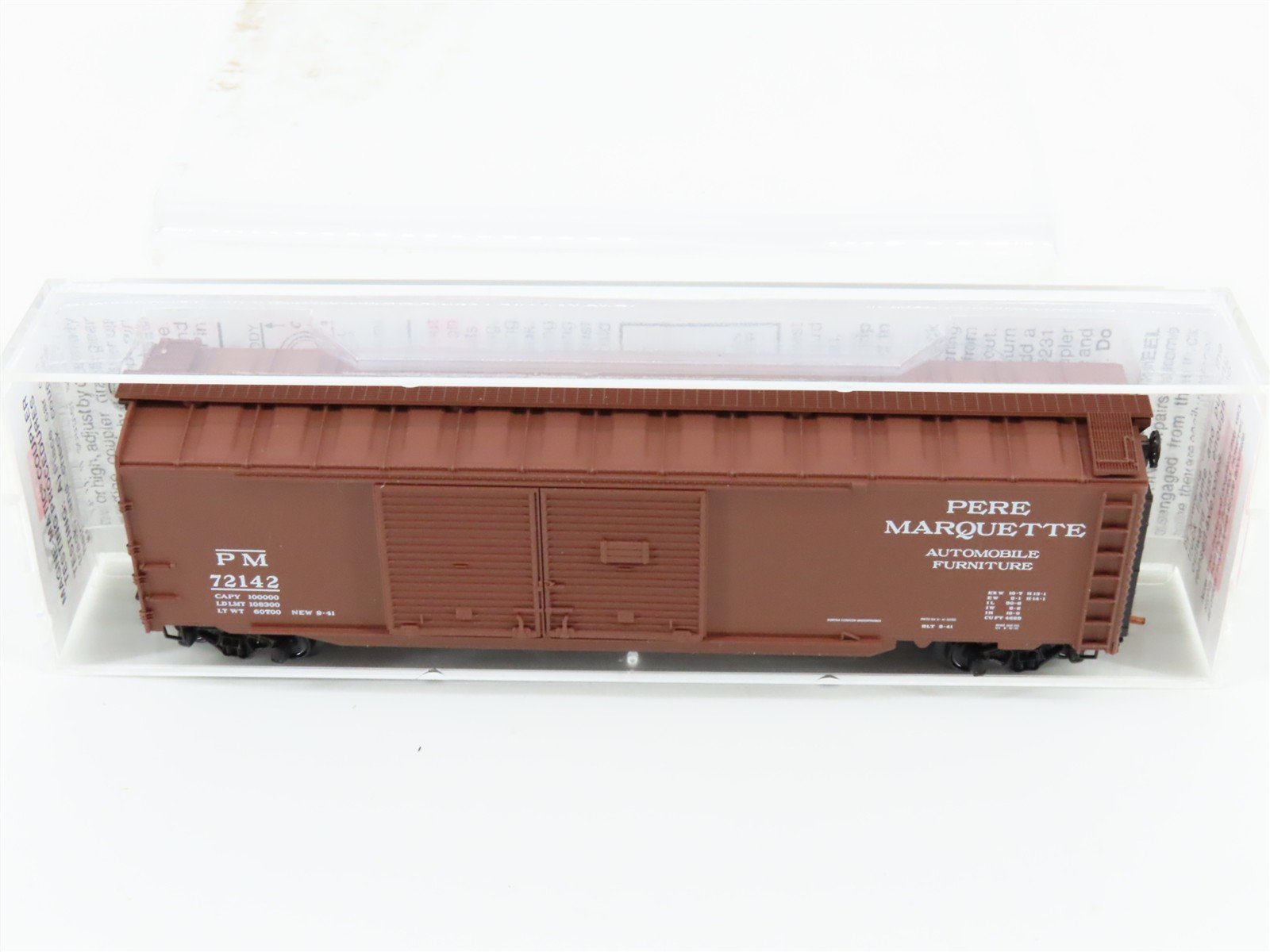N Scale Micro-Trains 78100 PM Pere Marquette 50' Box Car 72142 RTR