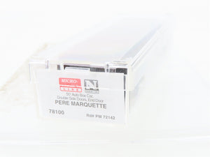 N Scale Micro-Trains 78100 PM Pere Marquette 50' Box Car 72142 RTR