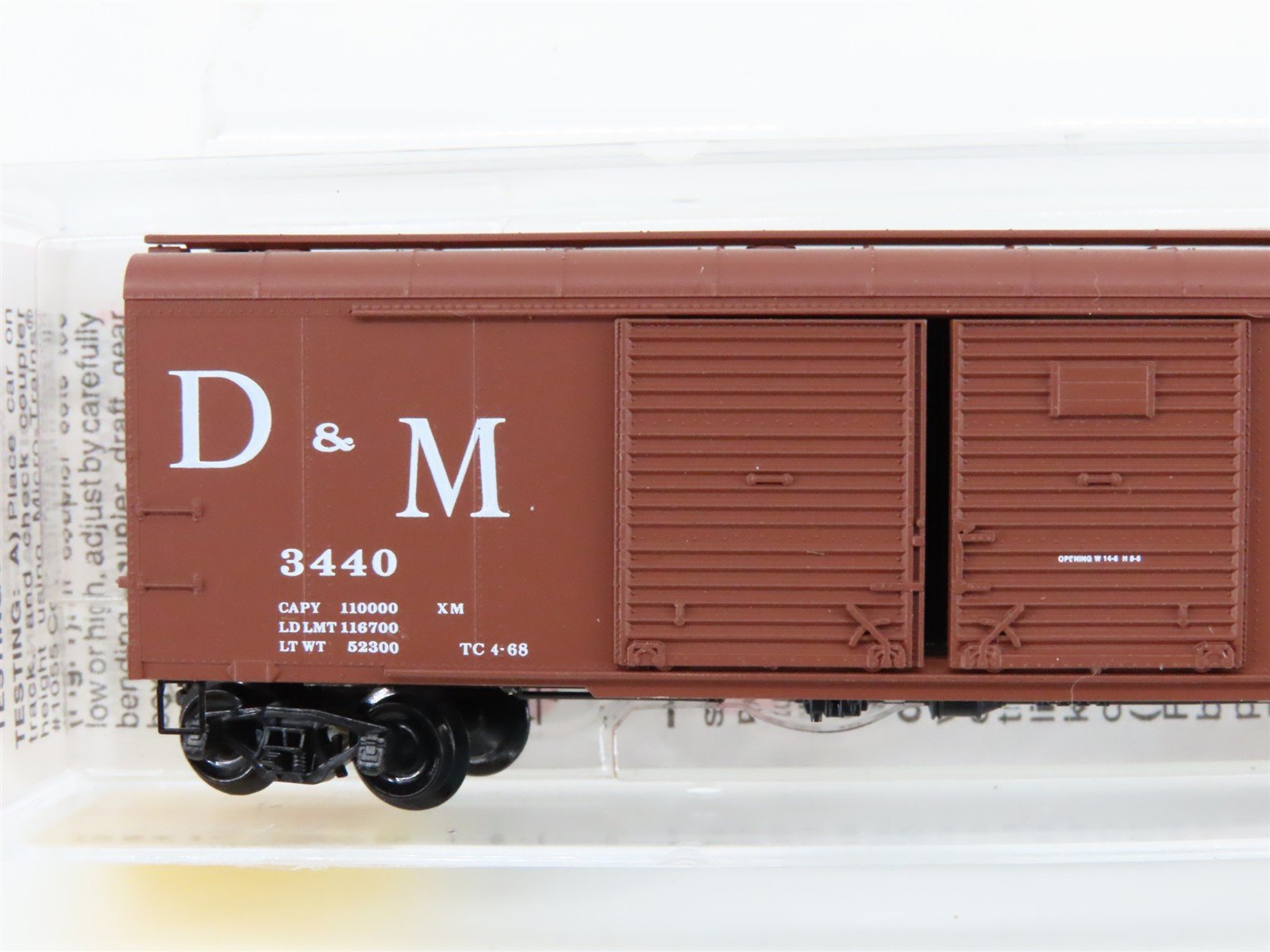 N Scale Micro-Trains 79030 D&M Detroit & Mackinac 50' Box Car 3440 RTR