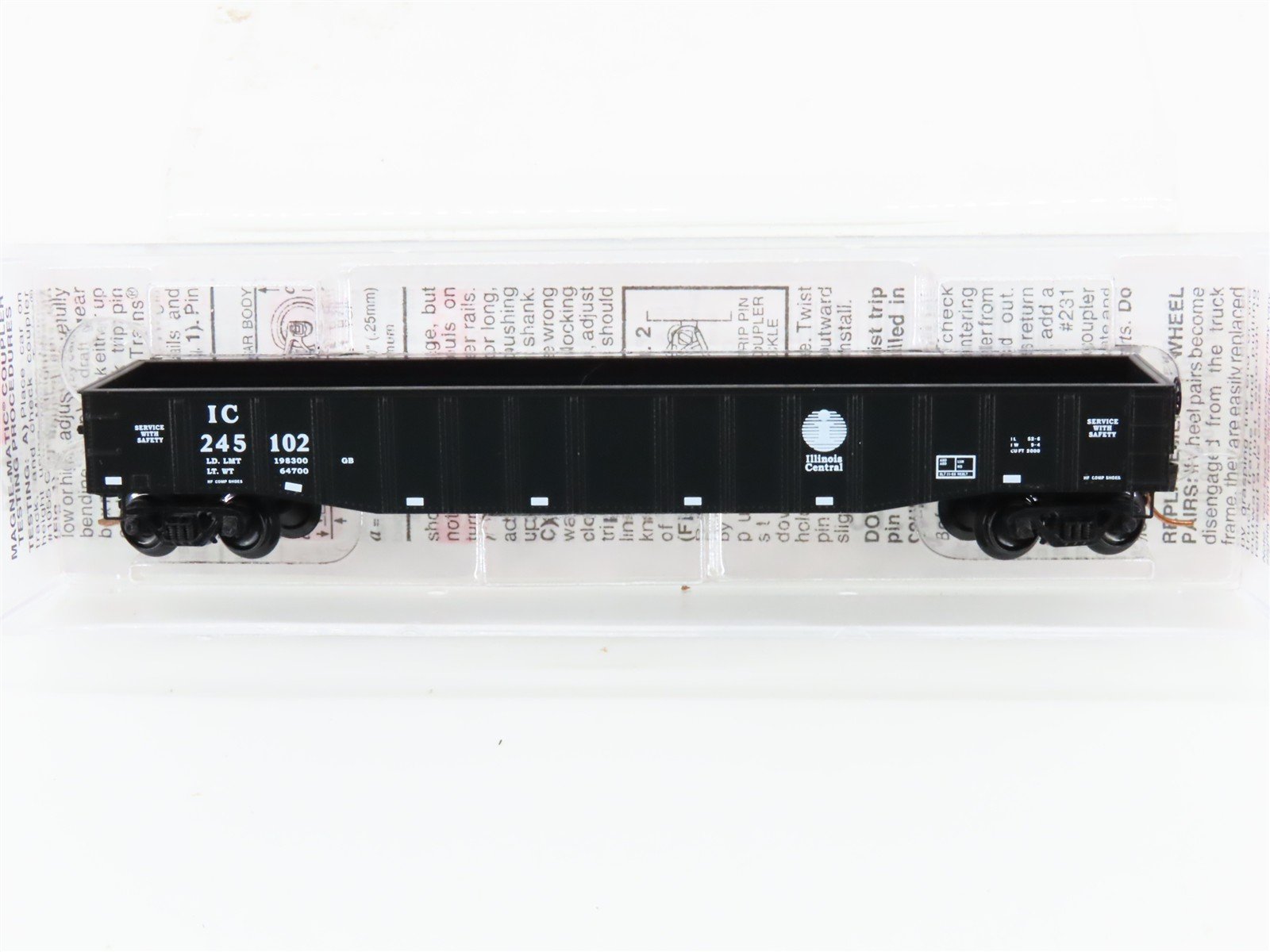 N Scale Micro-Trains 105550 IC Illinois Central 50' Gondola 245102 RTR