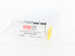 N Scale Micro-Trains 31300 RI Rock Island 50' Box Car 110012 RTR