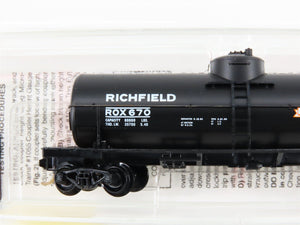 N Scale Micro-Trains 65430 ROX Richfield Oil Company 39' Tank Car 670 RTR