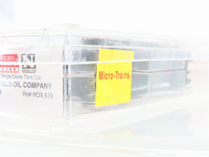 N Scale Micro-Trains 65430 ROX Richfield Oil Company 39' Tank Car 670 RTR