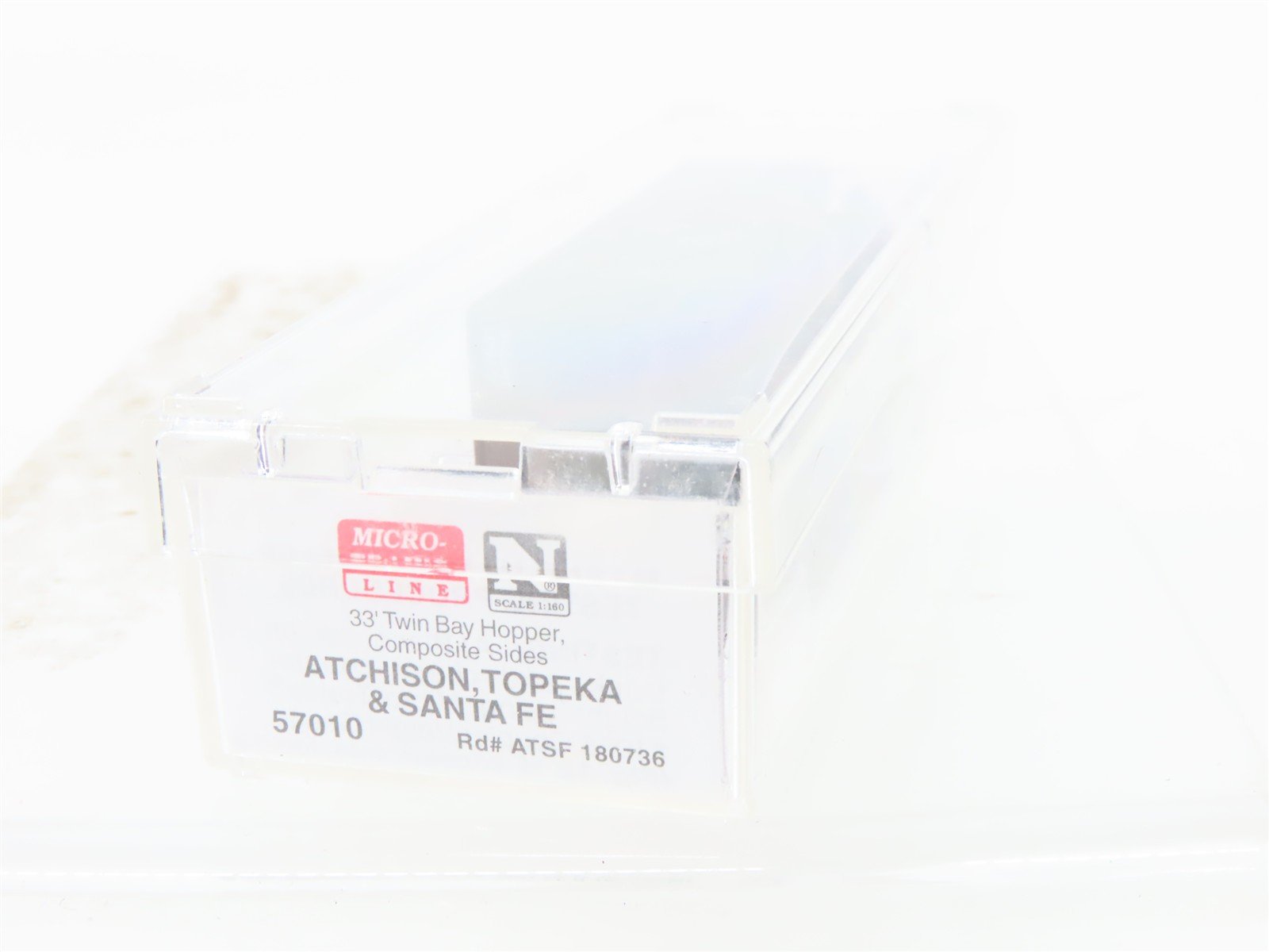 N Scale Micro-Trains 57010 ATSF Santa Fe 33' Hopper 180736 RTR