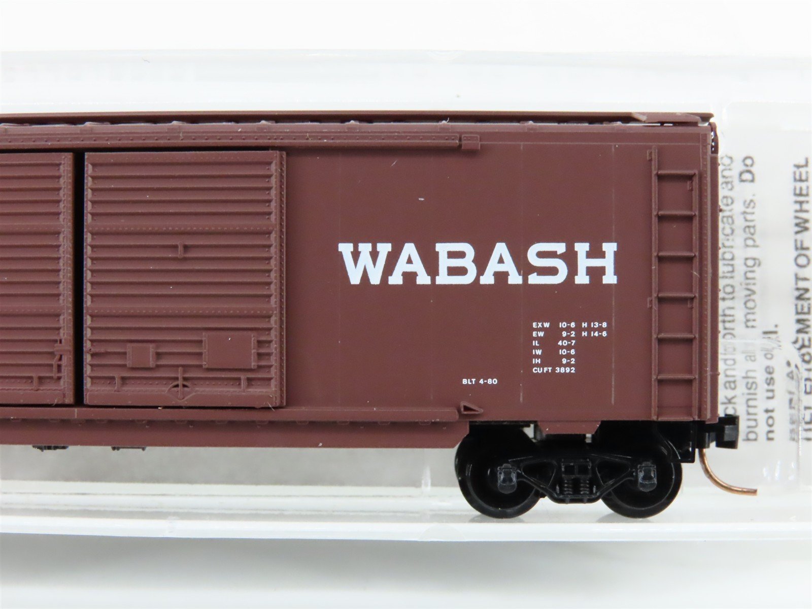 N Scale Micro-Trains 23130 WAB Wabash 40' Box Car 8130 RTR