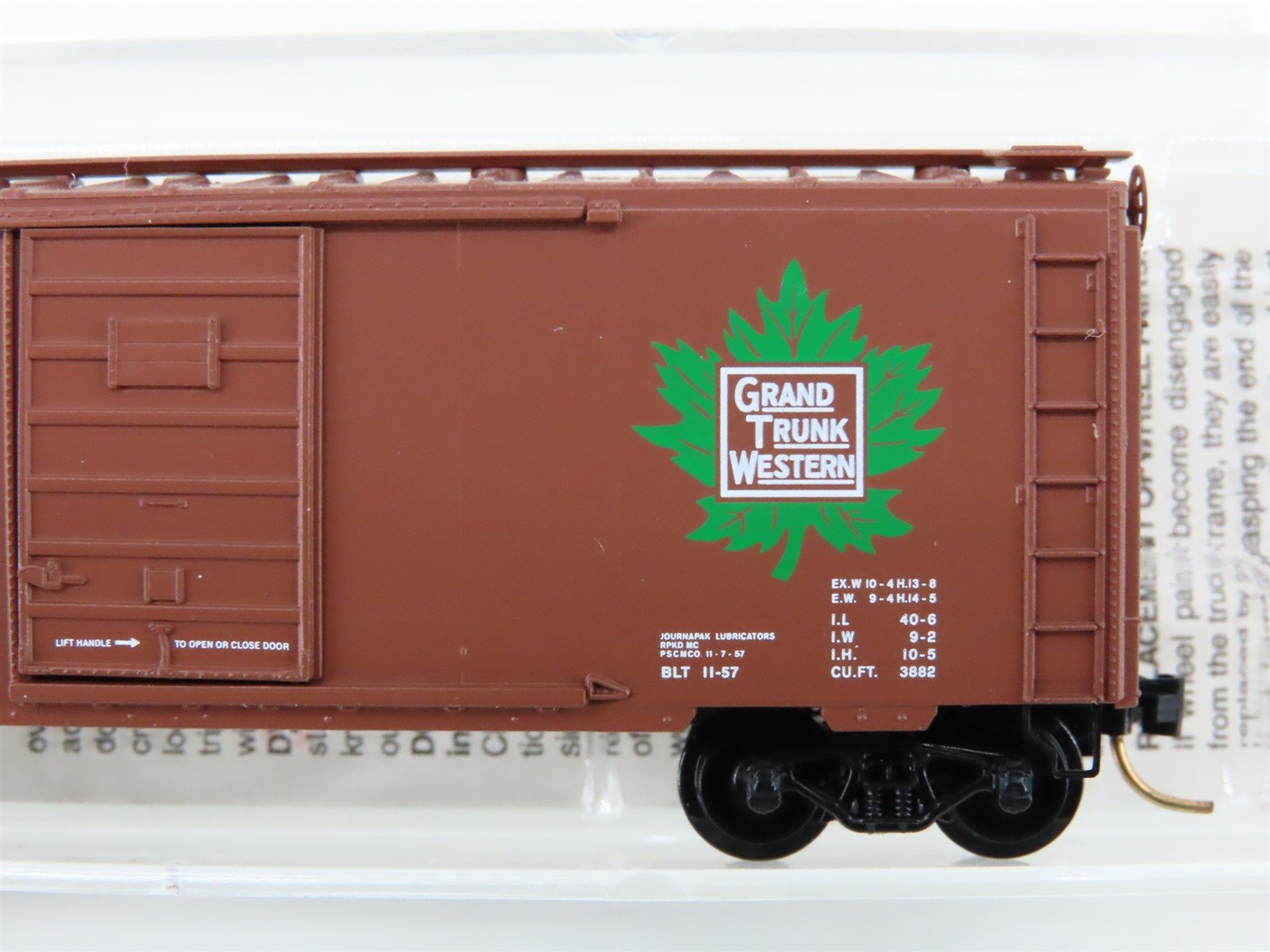 N Scale Micro-Trains 20010 GTW Grand Trunk Western 40' Box Car 516771 RTR