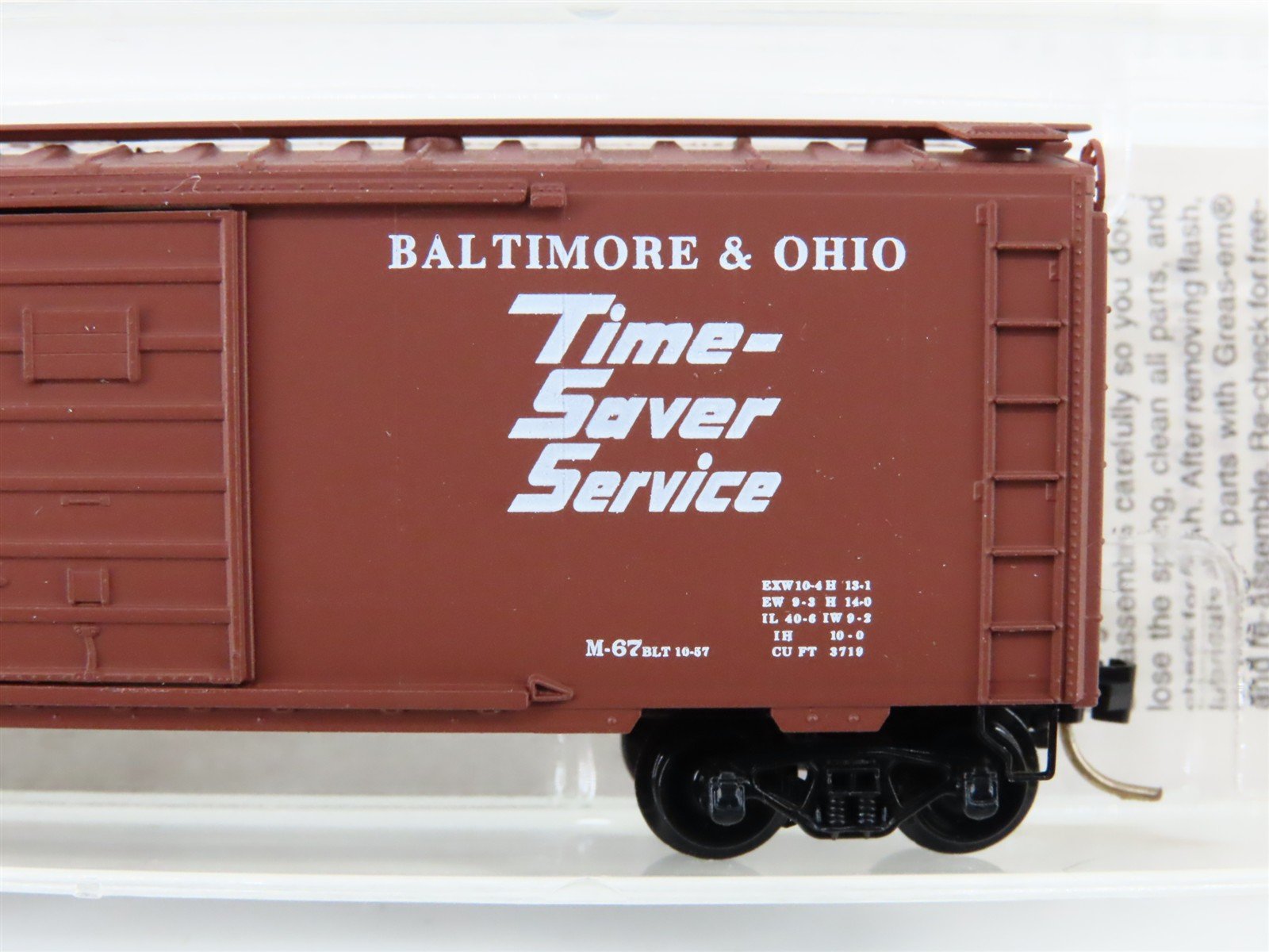 N Scale Micro-Trains 20346/3 B&O Baltimore & Ohio 40' Box Car 470835 RTR