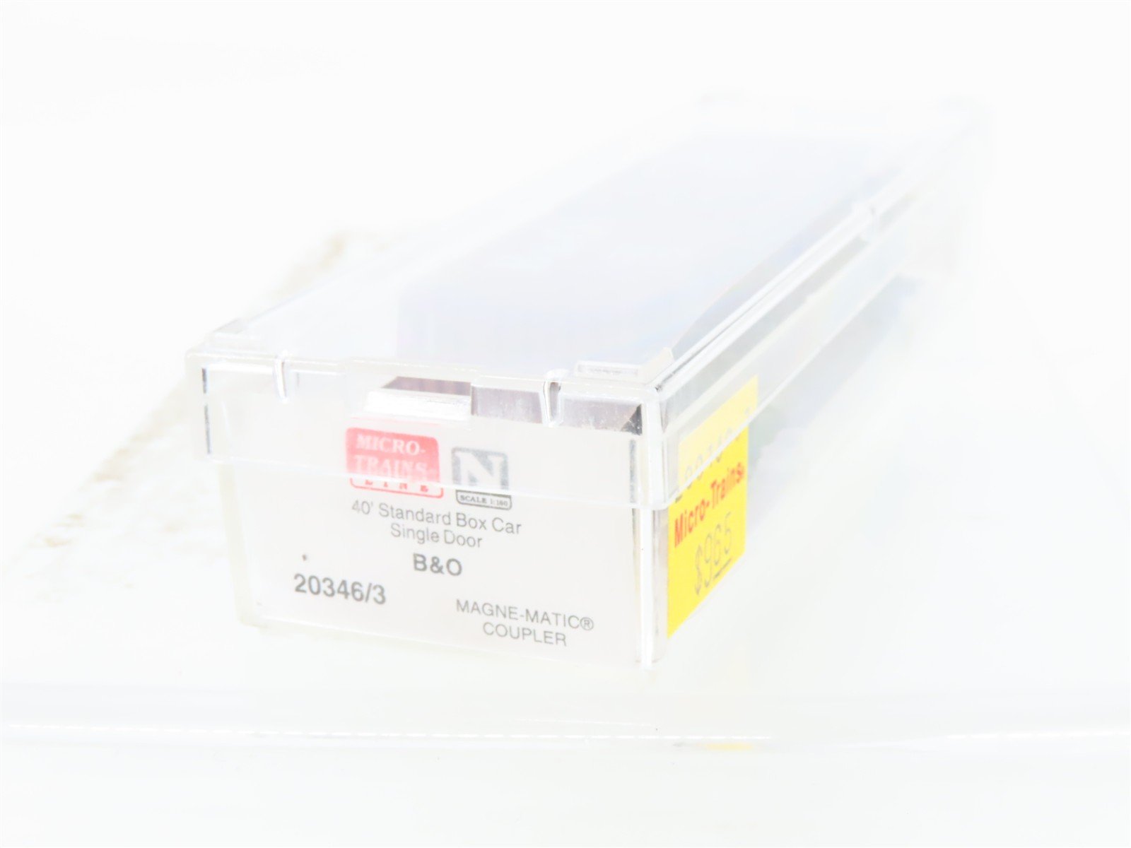 N Scale Micro-Trains 20346/3 B&O Baltimore & Ohio 40' Box Car 470835 RTR
