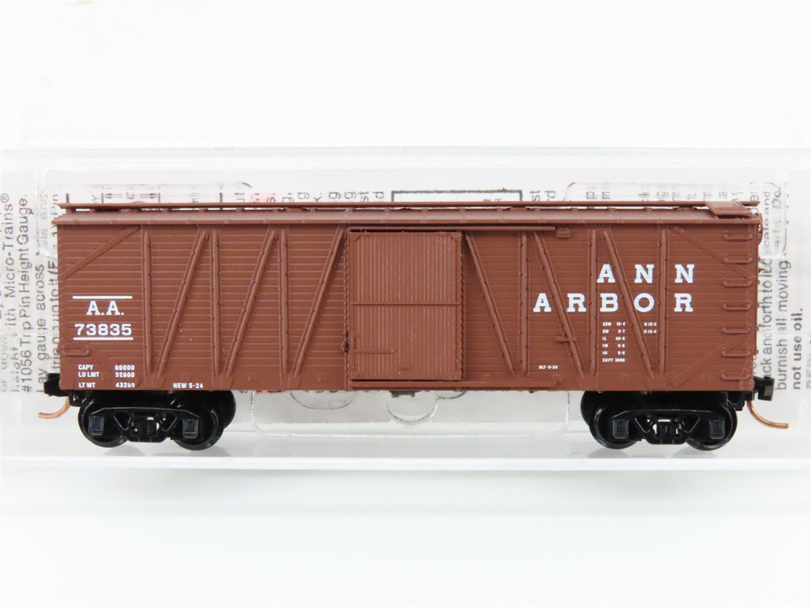N Scale Micro-Trains 28100 AA Ann Arbor 40' Box Car 73835 RTR