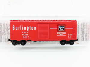 N Scale Micro-Trains 20170 CB&Q Chicago, Burlington & Quincy 40' Box Car RTR