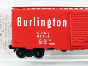 N Scale Micro-Trains 20170 CB&Q Chicago, Burlington & Quincy 40' Box Car RTR