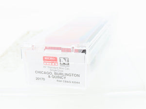 N Scale Micro-Trains 20170 CB&Q Chicago, Burlington & Quincy 40' Box Car RTR