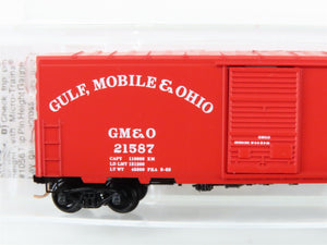 N Scale Micro-Trains 24240 GM&O Gulf, Mobile & Ohio 40' Box Car 21587 RTR