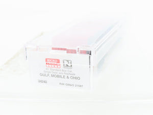 N Scale Micro-Trains 24240 GM&O Gulf, Mobile & Ohio 40' Box Car 21587 RTR