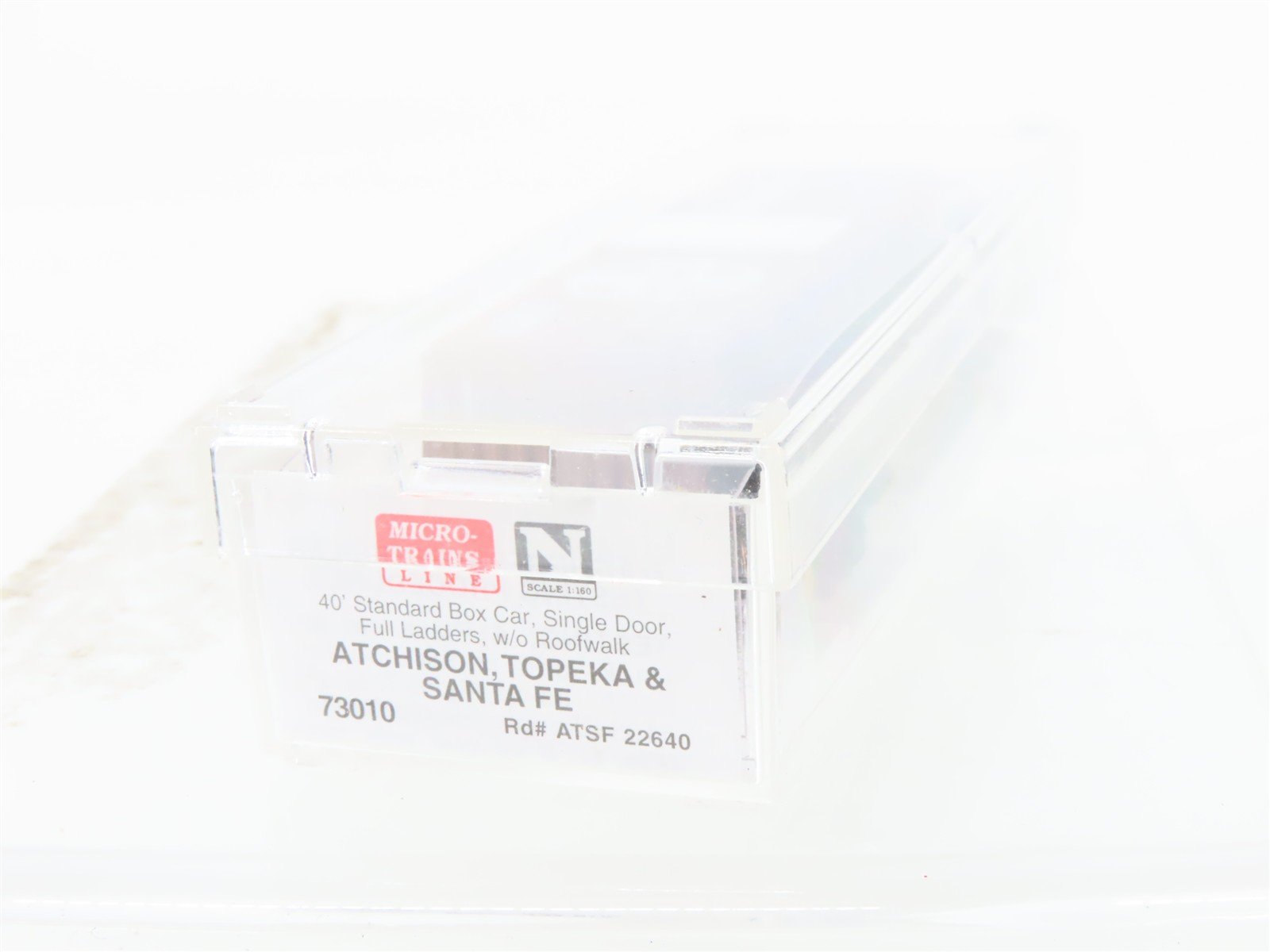 N Scale Micro-Trains 73010 ATSF Santa Fe 40' Box Car 22640 RTR