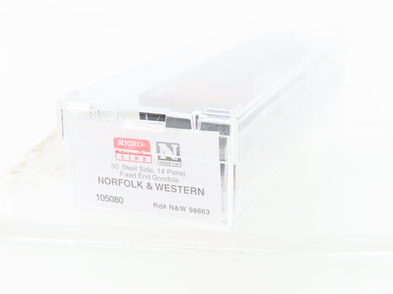 N Scale Micro-Trains 105080 NW Norfolk & Western 50' Gondola 98863 RTR