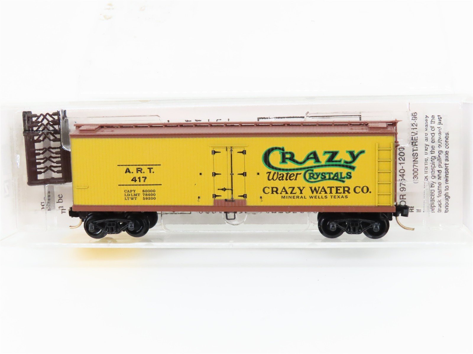 N Scale Micro-Trains 49230 ART Crazy Water Crystals 40' Reefer 417 RTR
