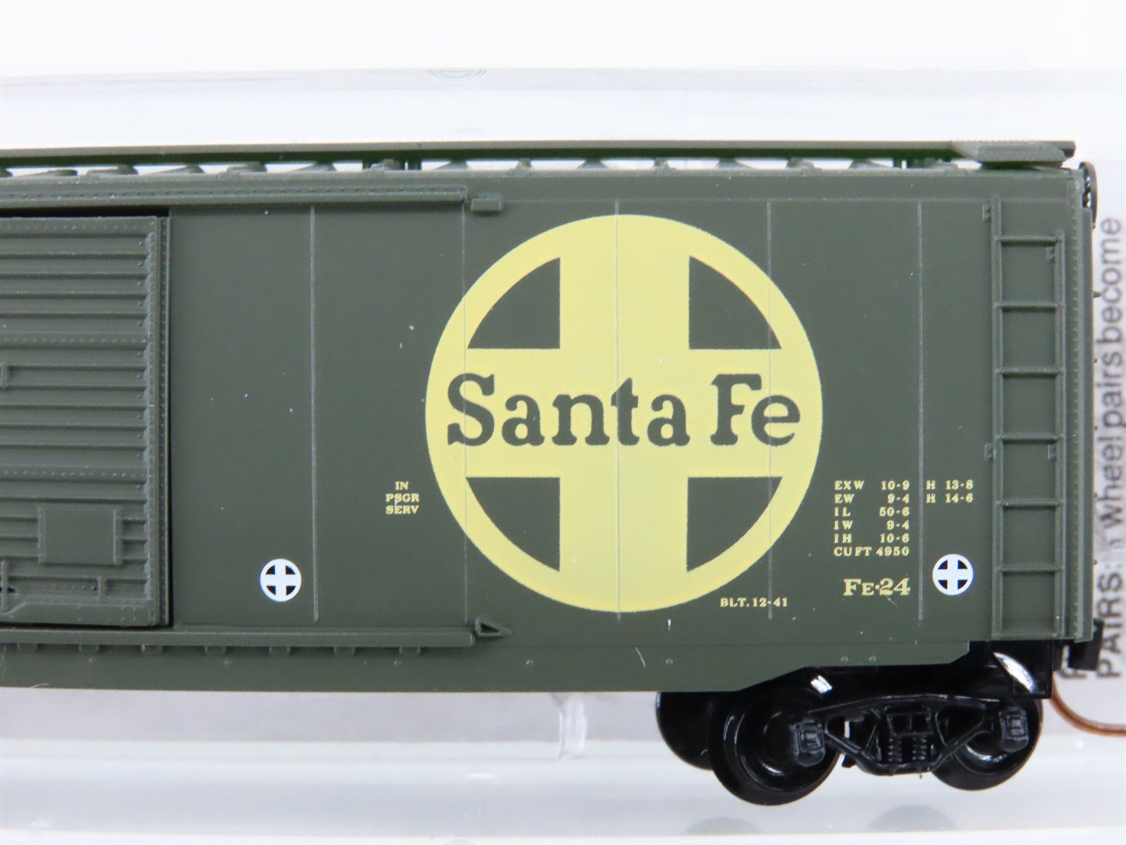 N Scale Micro-Trains MTL 34240 ATSF Santa Fe 50' Double Door Box Car #4260