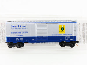 N Scale Micro-Trains 20256 B&O Baltimore & Ohio 40' Box Car 466096 RTR