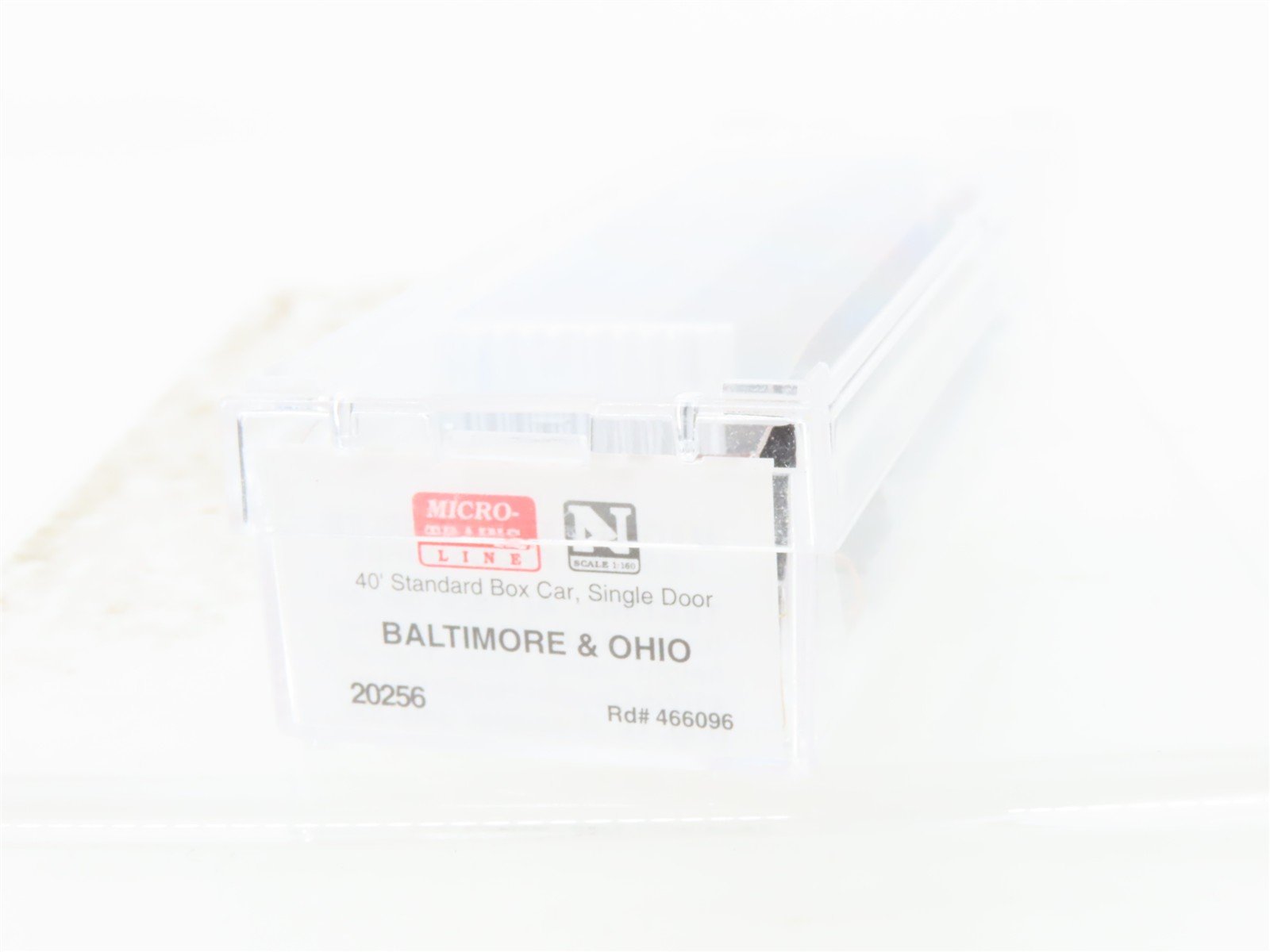 N Scale Micro-Trains 20256 B&O Baltimore & Ohio 40' Box Car 466096 RTR