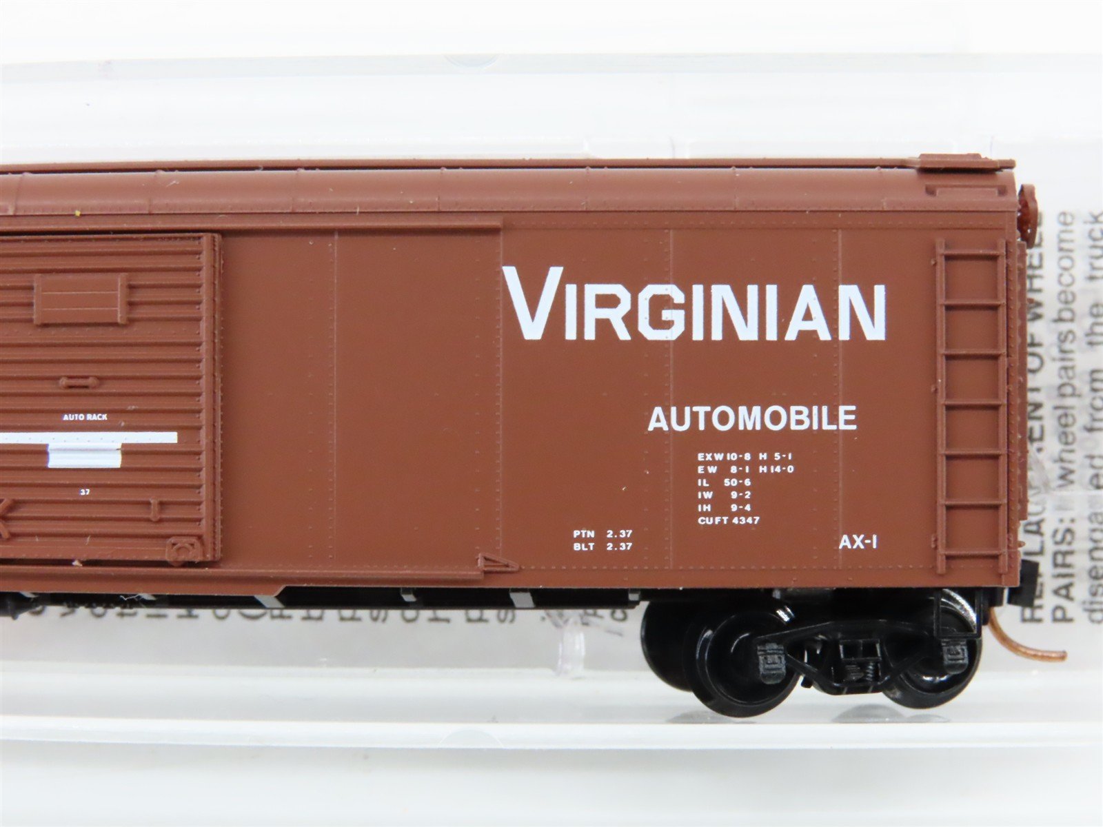 N Micro-Trains MTL 79050 VGN Virginian 50' Double Door Wagon Top Box Car 62000