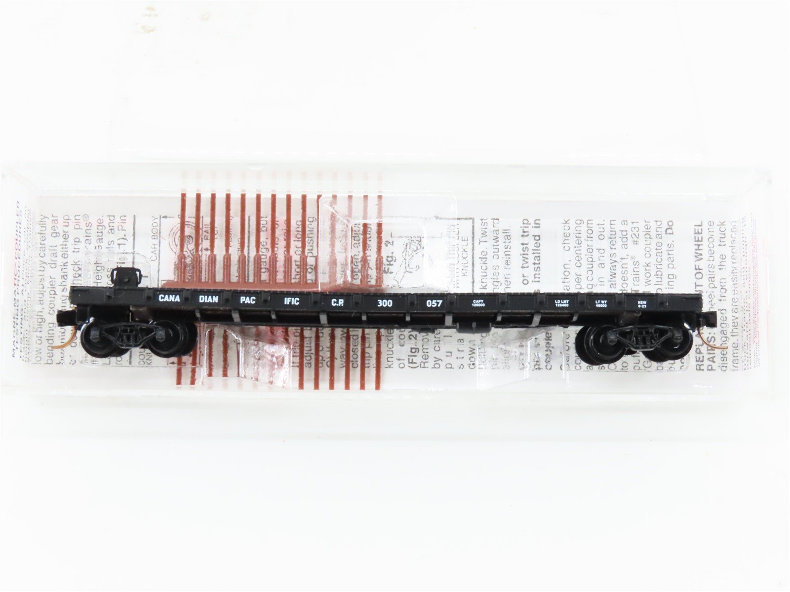 N Scale Micro-Trains 44040 CP Canadian Pacific 50' Flat Car 300057 RTR