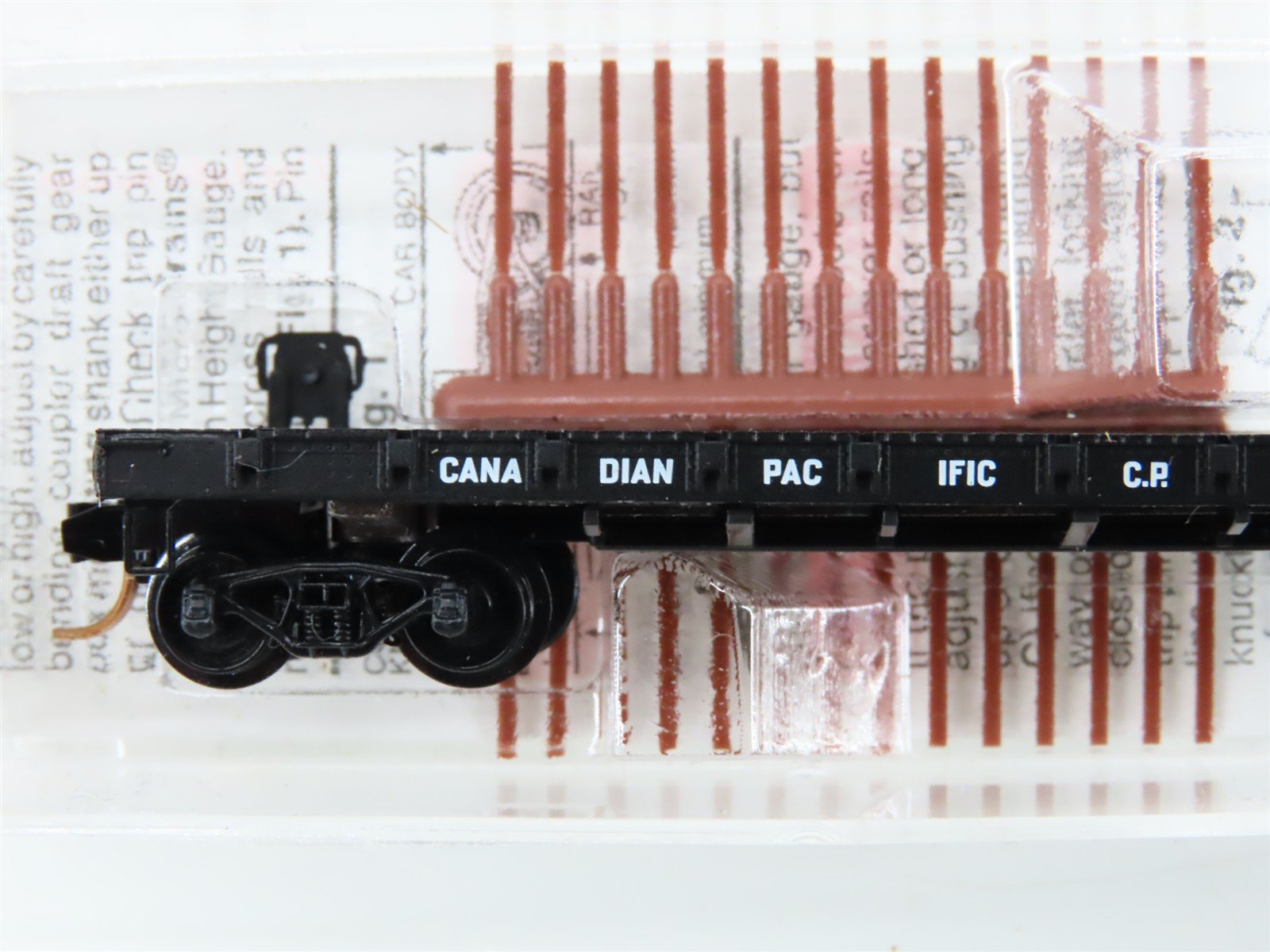 N Scale Micro-Trains 44040 CP Canadian Pacific 50' Flat Car 300057 RTR