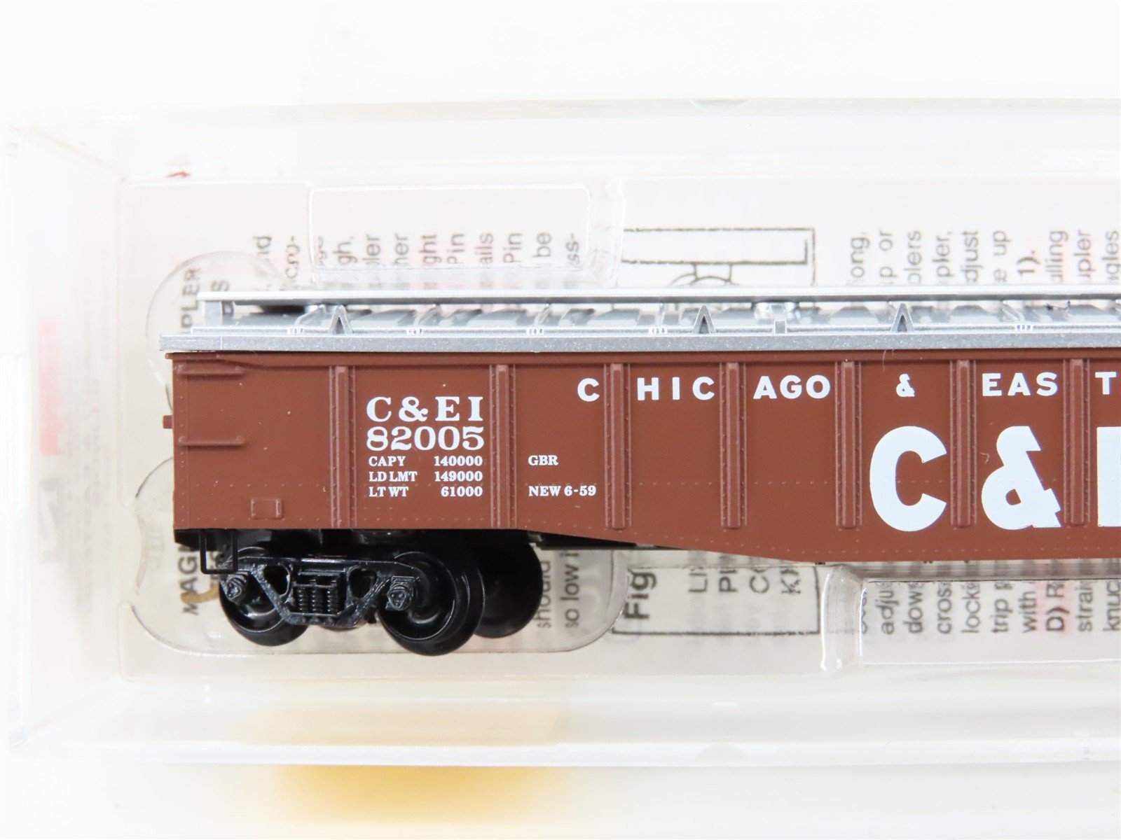N Scale Micro-Trains 106030 C&EI Chicago & Eastern Illinois 50' Gondola RTR