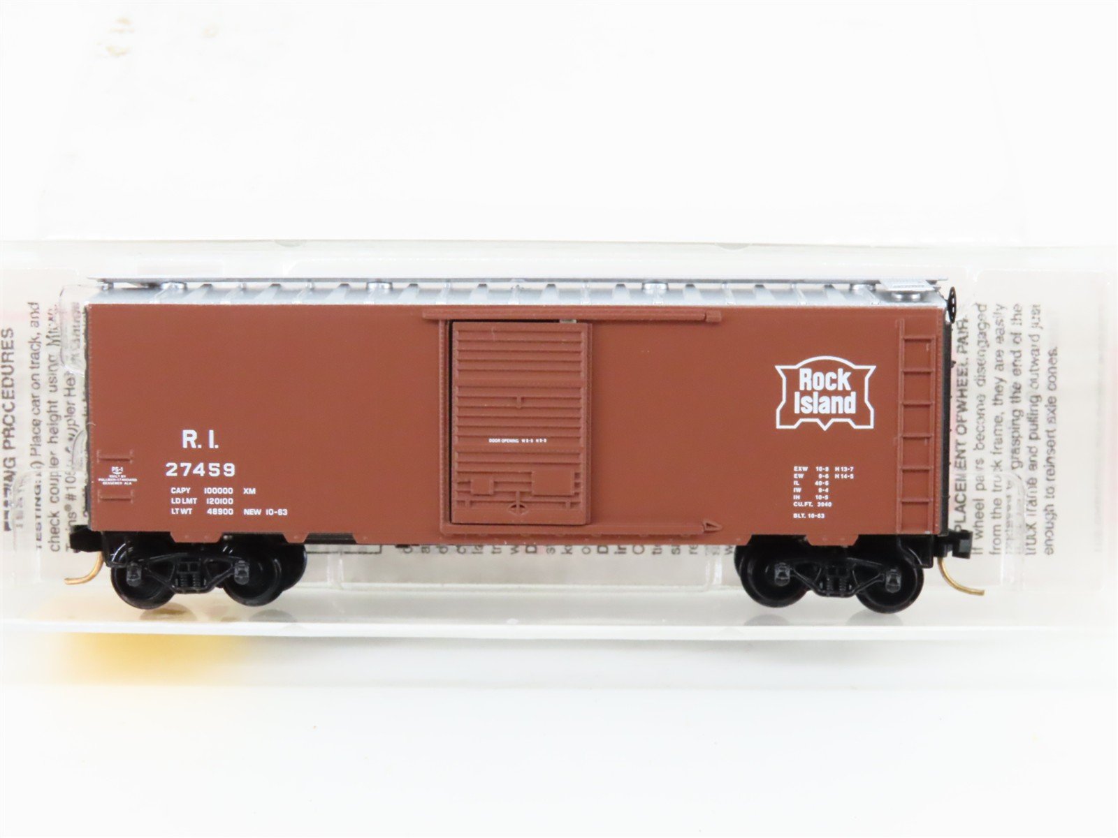 N Scale Micro-Trains 20058 RI Rock Island 40' Box Car 27459 RTR