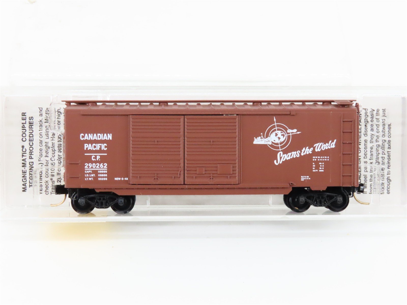 N Scale Micro-Trains 23140 CP Canadian Pacific 40' Box Car 290262 RTR