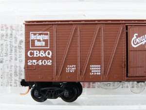 N Scale Micro-Trains 28150 CB&Q Chicago, Burlington & Quincy 40' Box Car RTR