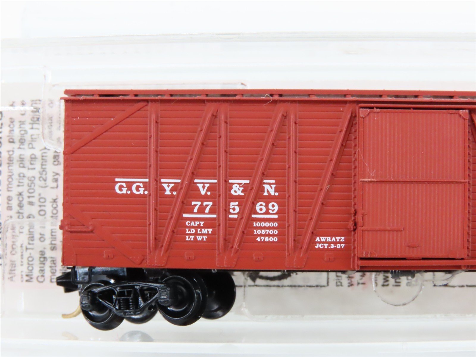 N Scale Micro-Trains Line MTL Special Run GGYV&N Gulch Route 40' Box Car #77569