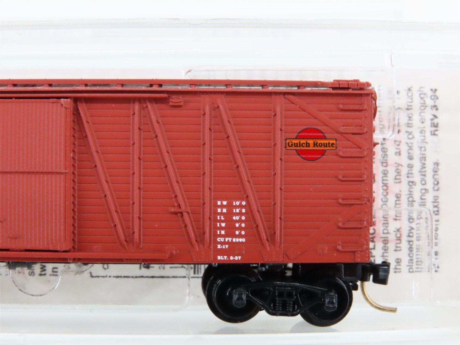 N Scale Micro-Trains Line MTL Special Run GGYV&N Gulch Route 40' Box Car #77569