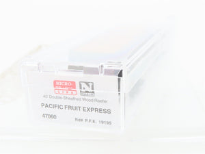 N Scale Micro-Trains MTL 47060 SP UP PFE Pacific Fruit Express 40' Reefer #19195