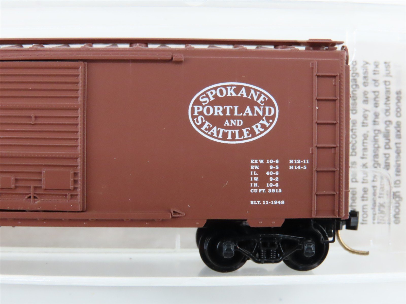 N Scale Micro-Trains MTL 20850 SP&S Spokane Portland & Seattle 40' Boxcar #12218