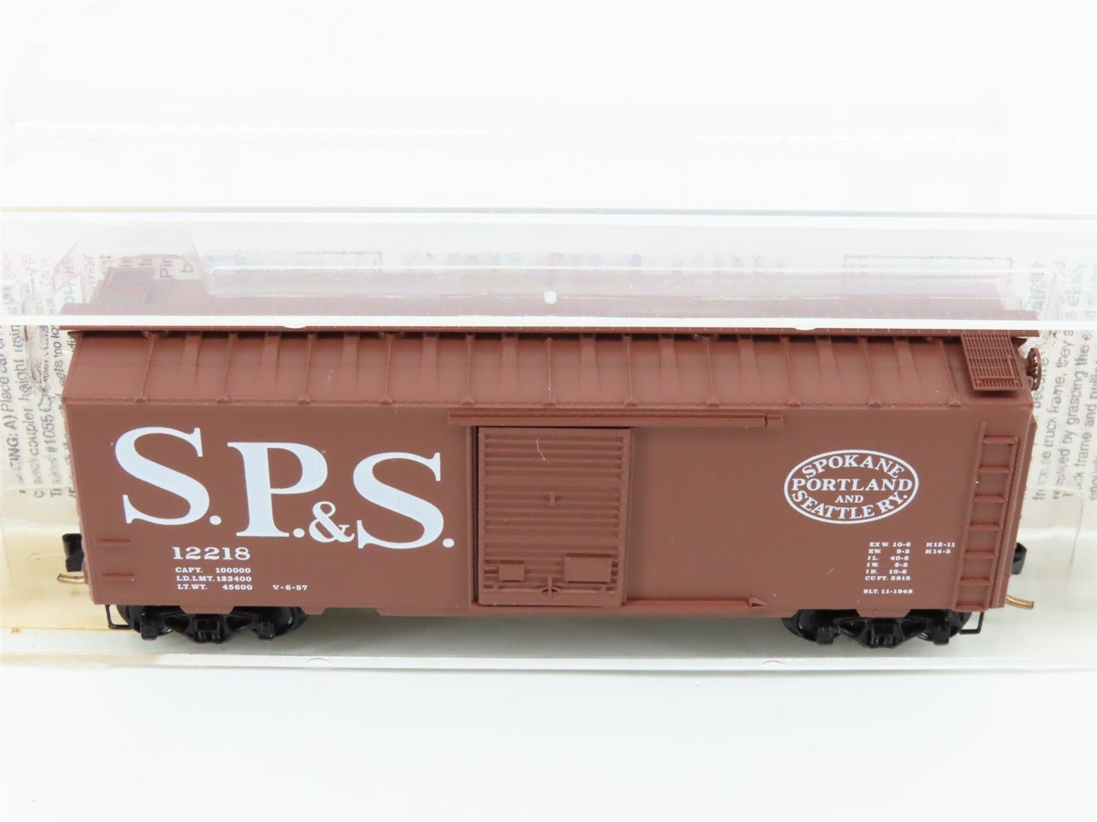 N Scale Micro-Trains MTL 20850 SP&S Spokane Portland & Seattle 40' Boxcar #12218