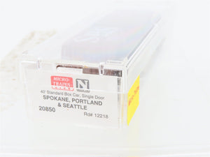 N Scale Micro-Trains MTL 20850 SP&S Spokane Portland & Seattle 40' Boxcar #12218