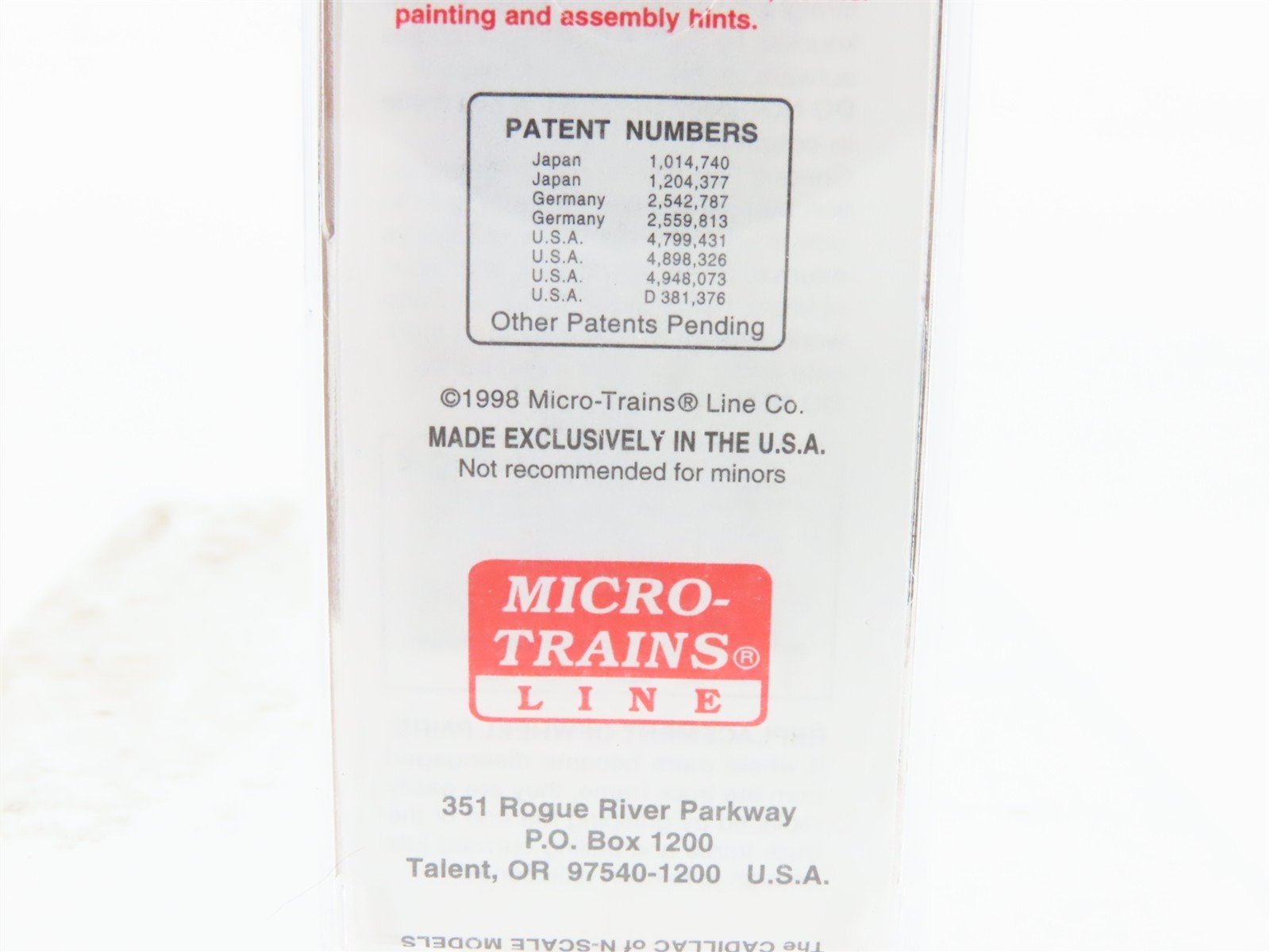 N Scale Micro-Trains MTL 20070 UP Union Pacific 