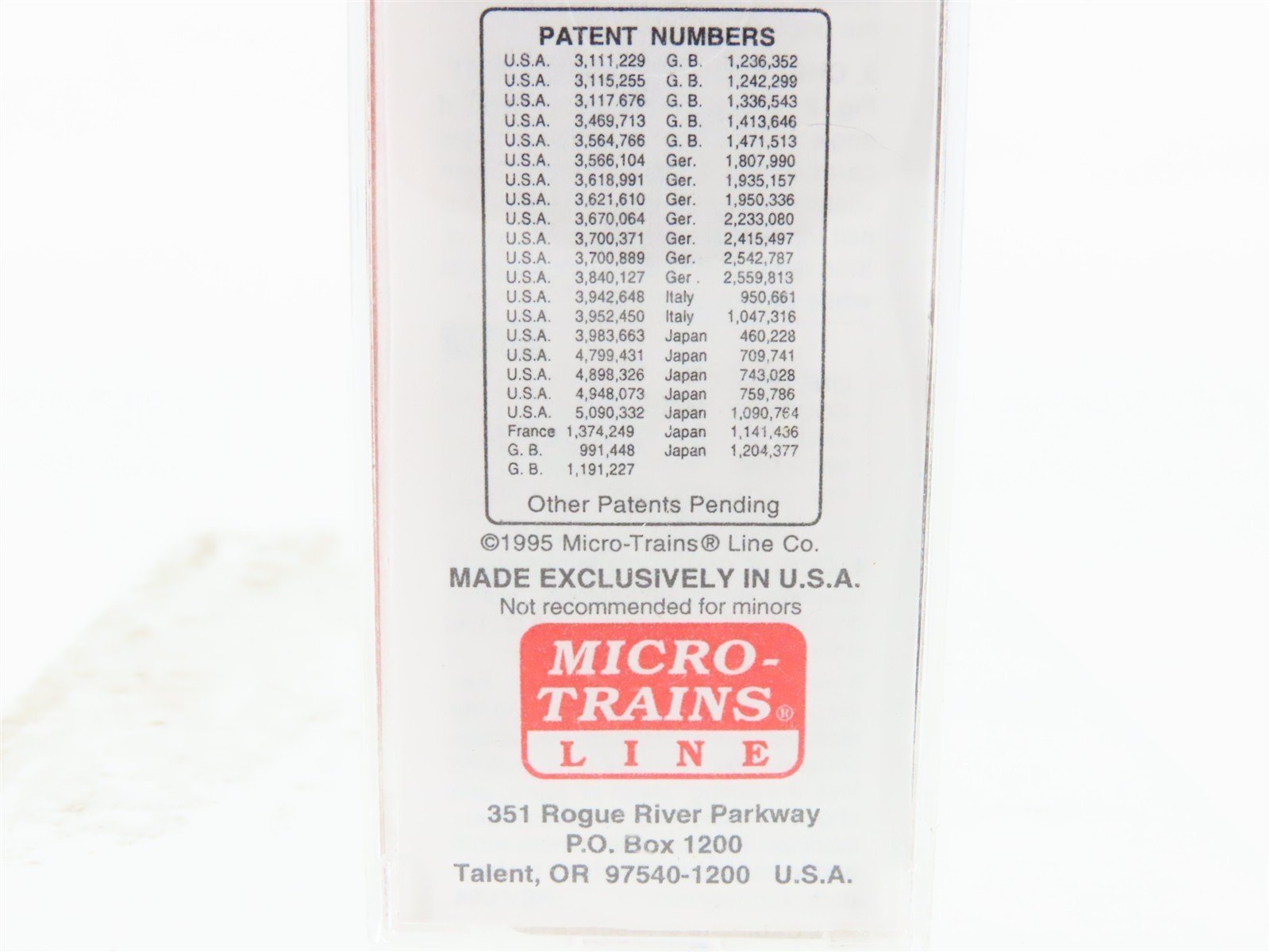N Scale Micro-Trains MTL 25540 SM St. Marys 50' Rib Side Single Door Boxcar 4209