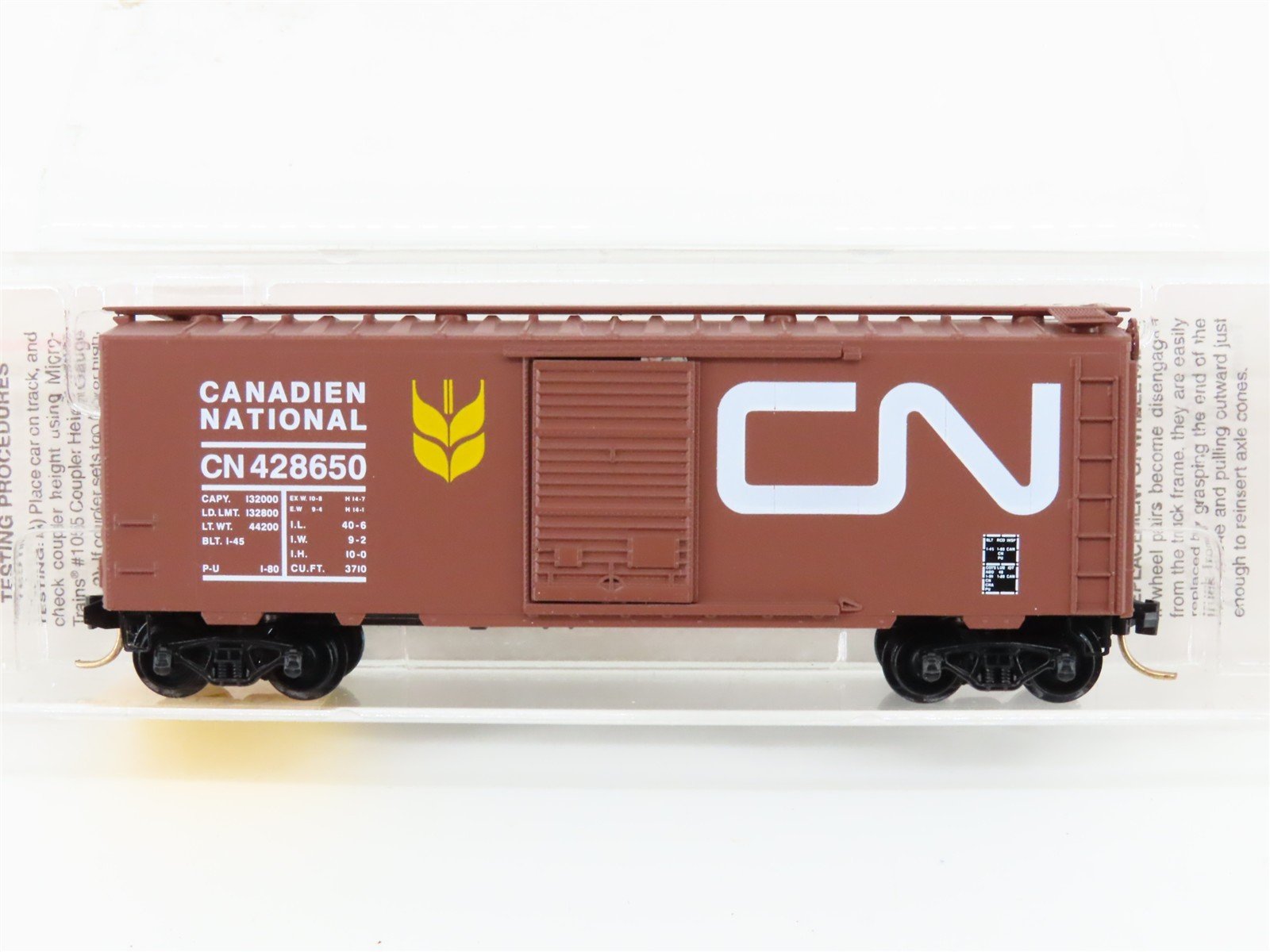 N Scale Micro-Trains MTL 20550 CN Canadian National 40' Box Car #428650