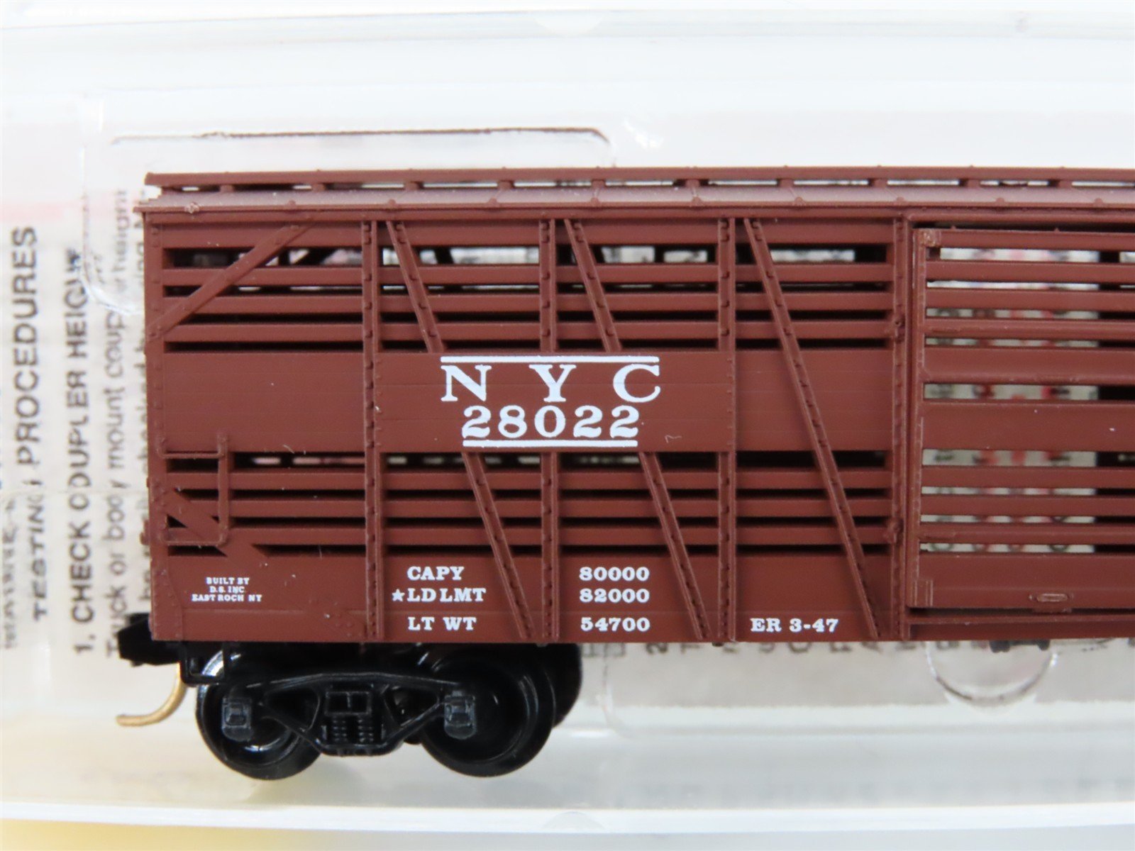 N Scale Micro-Trains MTL 35040 NYC New York Central 40' Stock Car #28022