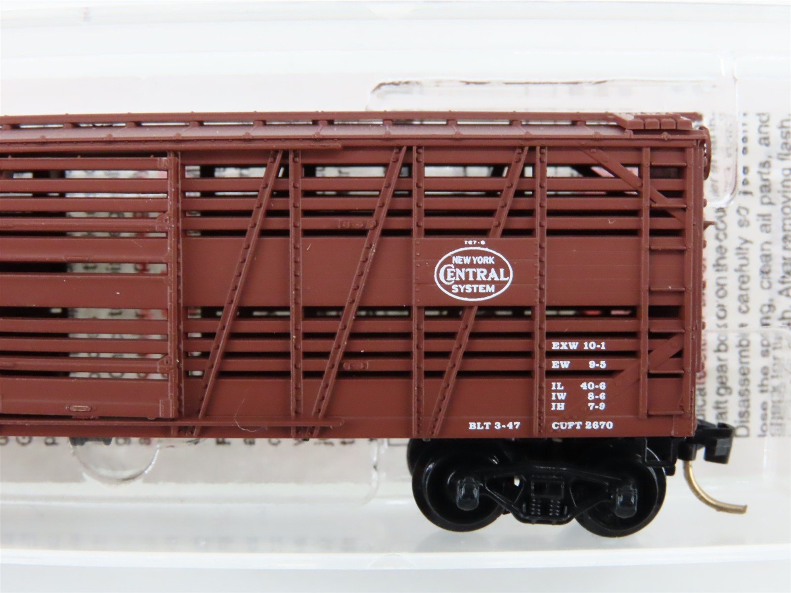 N Scale Micro-Trains MTL 35040 NYC New York Central 40' Stock Car #28022